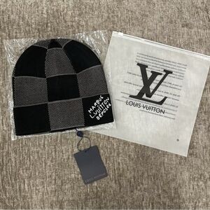 Louis Vuitton Black and Gray Checkered Accessory